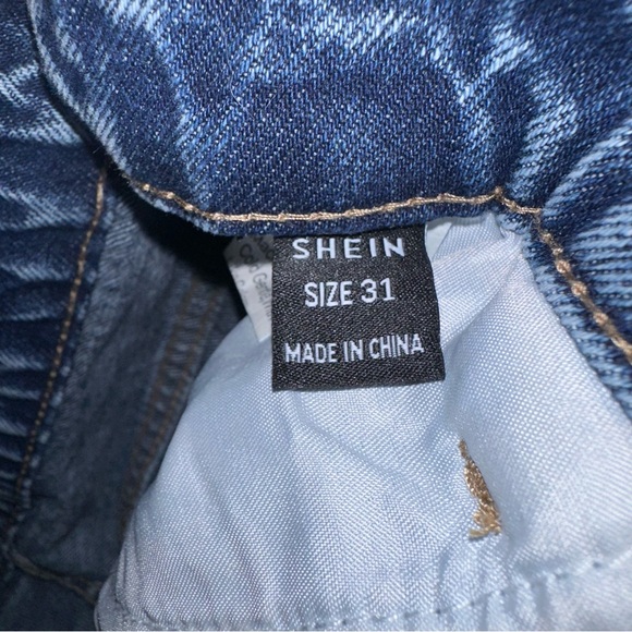 Denim acid wash blue jean mini skirt women's size 31 - medium 6 - Picture 4 of 5